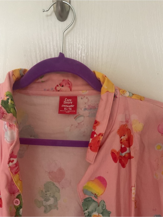 Care Bears Pink Pastel Rainbow Print Button-Up Top STILL AVAILABLE!